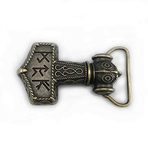 Choppershop Thors Martillo Viking Biker Motocicleta Hebilla de cinturón de Metal