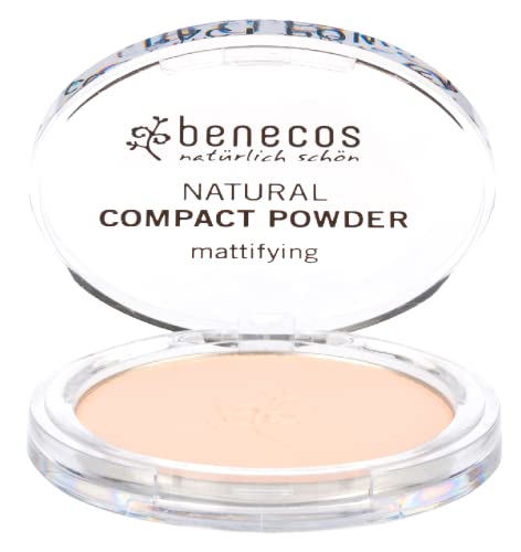 Benecos - natural beauty 91143 belleza natural - polvo compacto - prensado - mate - vegano - porcelana