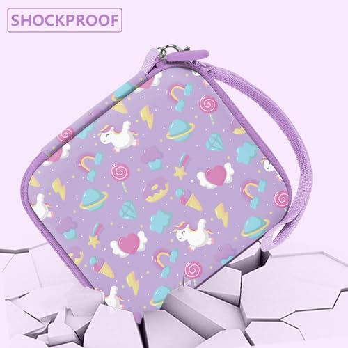 Image of Leayjeen Kids Camera Case Compatible with ESOXOFFORE /Dylanto /GKTZ /HiMont /CAMCLID Kids Camera Instant Print for Holiday Gifts and Birthday Gifts for Kids 3-12 Years Old - Pink Unicorn (Case Only)