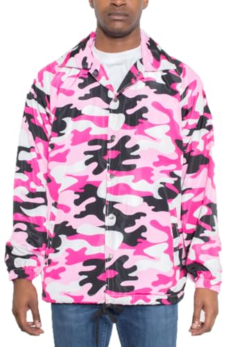 Image of WEIV GEAR Men's Full Zip Hooded Lightweight Windbreaker Anorak Jacket
