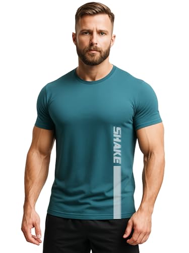 Image of 3Colours RGB Active Fit Men's Sports T-Shirt - Lightweight Quick Dry Polyester Gym & Running Wear-Shake