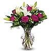Benchmark Bouquets Pink Elegance, With Vase (Fresh Cut Flowers)