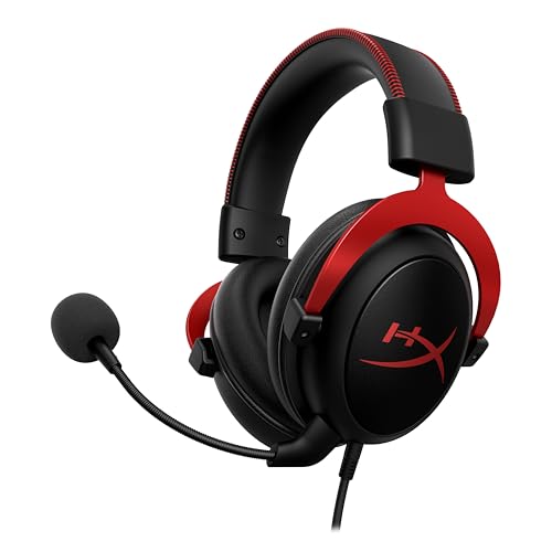 HyperX KHX-HSCP-RD Cloud II - Casque Gaming avec Micro pour PC/PS4/Mac, Rouge