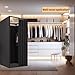 Clothing Store Fitting Room, Portable Changing Room with Shading Curtain Used in Office, Mall, Boutique, Home, Movable Temporary Mobile Privacy Protection (Black, 39x39x79 inches)