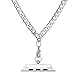 Bandmax Necklace Compatible Apple Watch 42MM 44MM,Fashion Stainless Steel Cuban Link Chain Necklace Compatible iwatch Series4/3/2/1