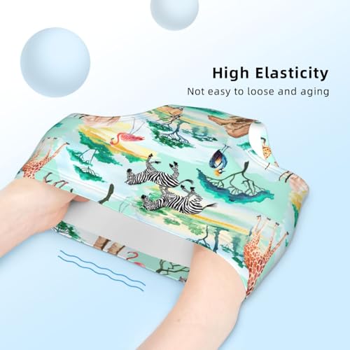 Watercolor African Animals And Birds Girls' Underwear Soft Cotton Little Girls Panties Comfort Briefs4