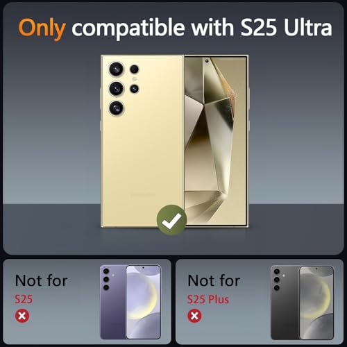 Image of Elzzi Magnetic Guard Designed for Samsung S25 Ultra 5G Case Translucent Matte Hard PC + TPU Back Cover [Compatible with MagSafe] Anti-Scratch Phone Case (Grey)