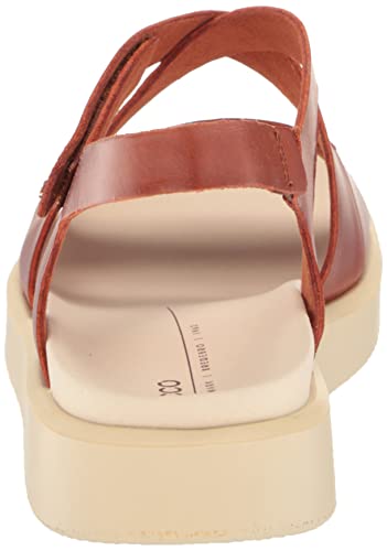Ecco Women's Flowt Cross Strap Sandal, Cognac, 8-8.5 #TOP2
