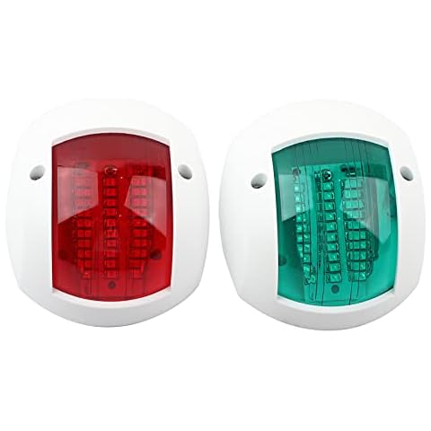 Luces de navegación Qiilu LED para barcos Cover