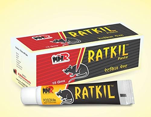 MMR Making Marvelous Rat control Paste for Home Rodent Control Die Outside Home 15 Gram Tube (Pack of 3 Tubes)