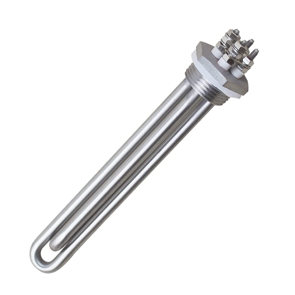 Element grzejny do podgrzewacza wody Części do podgrzewacza wody 12V DC Grzałka 300W 600W 24V 600W 36V 1200W 48V 1500W 1 cal śruba BSP Element grzewczy do energii słonecznej wiatrowej(Gray,24v 600w)