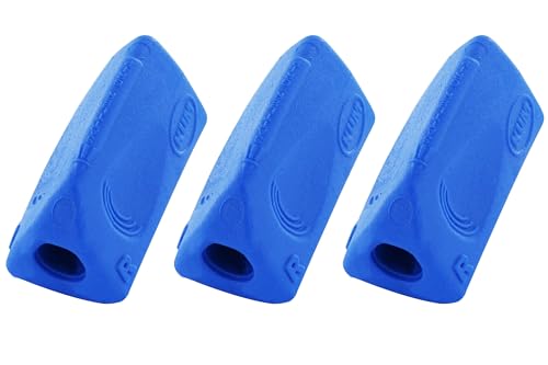 Kum AZ406.02.16-B - Schreibhilfe Sattler Tri Grip für Rechts- und Linkshänder blau 3 Stück
