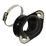 Caltric Rubber Intake Manifold Carburetor Boot Compatible with Polaris Scrambler 500 4X4 2001-2012 / Scrambler 500 2X4 2007-2009 / Worker 500 4X4 2001 2002