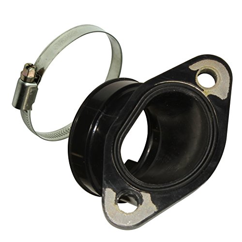 Caltric Rubber Intake Manifold Carburetor Boot Compatible with Polaris Scrambler 500 4X4 2001-2012 / Scrambler 500 2X4 2007-2009 / Worker 500 4X4 2001 2002