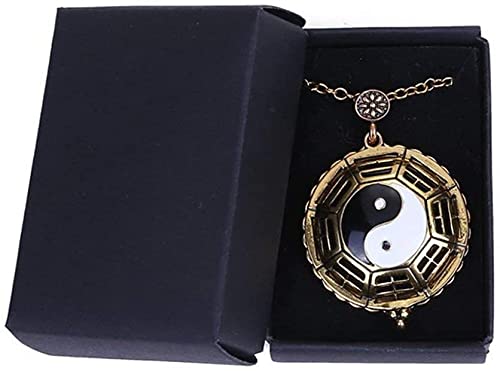 Collier loupe 5X pendentif rétro doré avec longue chaîne de pull pour lecture - 4