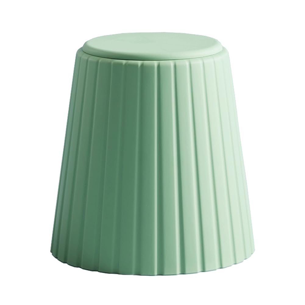 Tabouret de maquillage pour chambre et douche - Siège de rangement vert et étanche