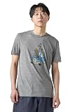 [super.natural] [sn] スーパーナチュラル グラフィック Tシャツ メリノウール混 吸汗 速乾 防臭 UVカット ピラティス ヨガ ランニング 登山 アウトドア (メンズ) Cashmere Grey Melange M