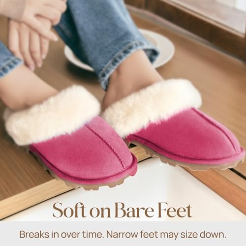 Image of WaySoft Women's 100% Genuine Australian Sheepskin Scuff Slippers