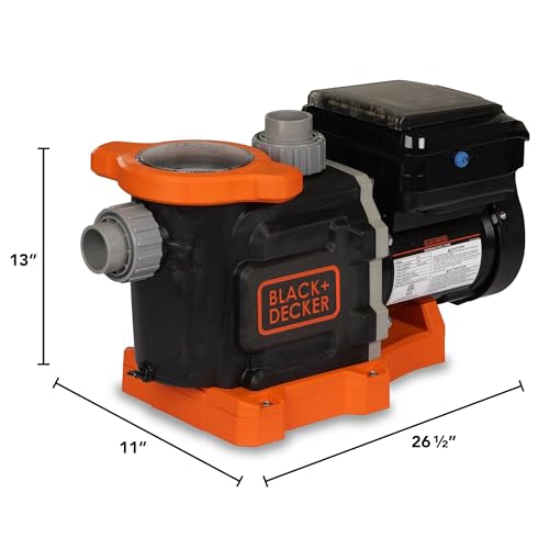 Image of BLACK+DECKER 1.5 HP Variable Speed In Ground Pool Pump - WiFi Enabled, Energy Star Certified, Dual Voltage (115V /230V)