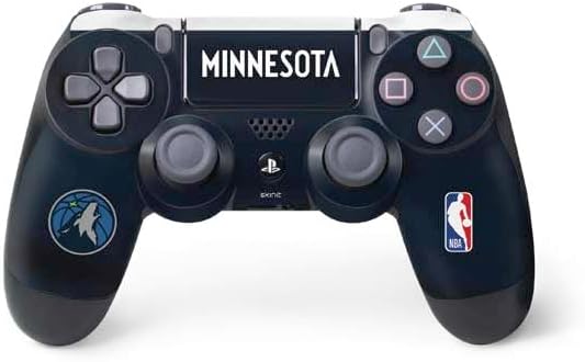 Skinit Decal Gaming Skin Compatible with PS4 Controller - Officially Licensed NBA Minnesota Timberwolves Marble Design