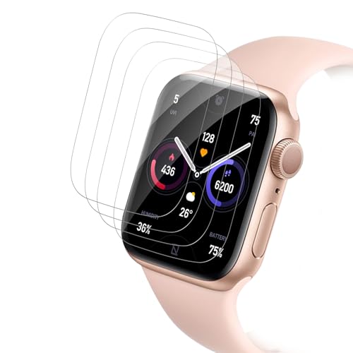 Carantee 4 Stück Schutzfolie für Panzerglas für Apple Watch Series 10 42mm, Weiche Stoßfeste TPU 3D R&umschutz Schutzglas folie, HD klar Hochempfindliche Bildschirmschutz, Anti-Fingerabdruck Blasenfrei