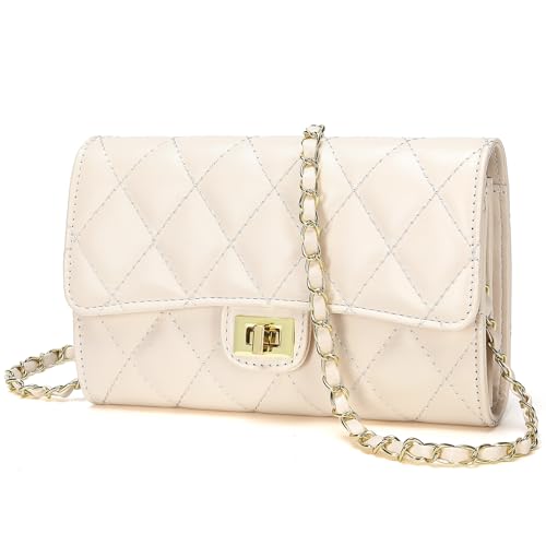 Small Quilted Crossbody Bags for Women Trendy Ladies Shoulder Bag Satchel HandBag Mini Purse Women