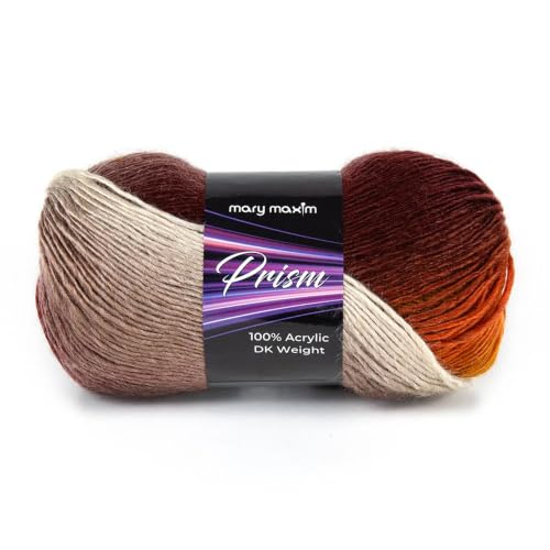 Image of Mary Maxim Prism Yarn, Acrylic Multicolor DK Yarn, 290 Yards, Desert Unset | Ombre Yarn, 3 Weight, Machine Wash, For Knitting and Crochet, Create Baby Items, Blankets, Afghans, Clothing Variegated Yarn