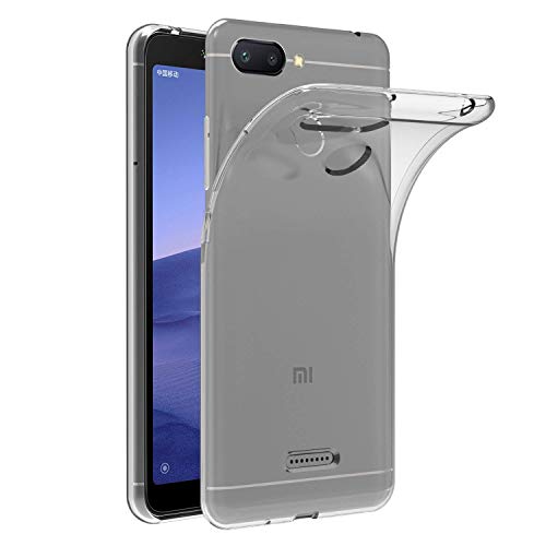 MaiJin Funda para Xiaomi Redmi 6 (5,45 Pulgadas) Resistente a arañazos TPU Cubierta de Delgada Capa de Silicona en la Parte Posterior
