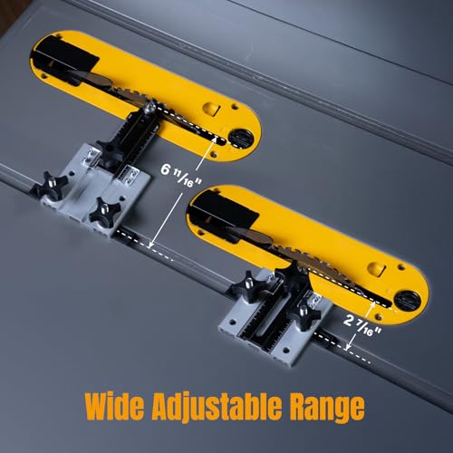 Image of POWERTEC Thin Rip Jig for Table Saw - Sliding Guide for Accurate Ripping & Safe Operation, Fits Standard Miter Slots & T-Tracks, Woodworking Thin Rip Guide for Power Tool Accessories (71972)
