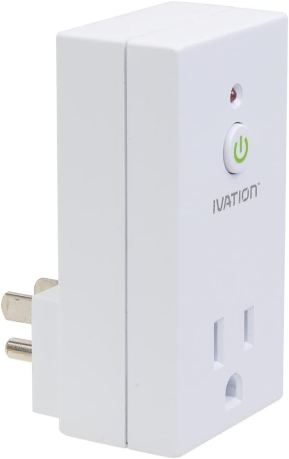 Ivation Programmable Wireless Remote Control 110V AC Plug in Outlet Switch Socket - 5 Pack - for Use With All Electronics, Appliances, Lighting and Electrical Equipment - Radio Frequency Technology Works Through Walls Up To 90 feet Away *Battery Included* Newest Version - Compact Design