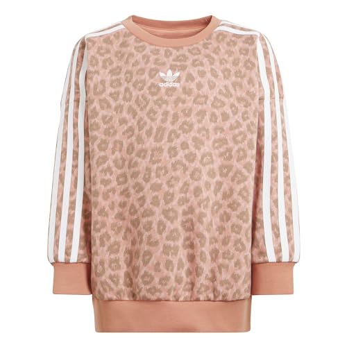 adidas Originals unisex-child Animal All-Over-Print Crew Leggings Set Wonder Mauve/Multicolor/White 4 Years