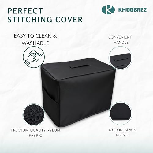 Image of KHOOBREZ Nylon Dust And Waterproof Washable Stand Mixer Cover For Kitchen Sm-Bc (Black)