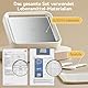Felizbebe Eisplatte Eis Rolls, Lebensmittelqualität SUS316, Eis Maschine Inklusive Deckel & 2 Spatel, Ice Rolls Maschine Ideal für Familie, DIY Ice Maker, Gelato Maker Joghurt, Sorbet
