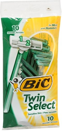 Bic Twin Select Mens Razors, 10 Count (Pack of 5)