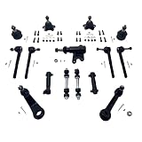 TOTLLE Front Ball Joint Suspension kit Pitman Arm Idler Arm Inner Outer Tie Rod Sway Bar End Link Ch