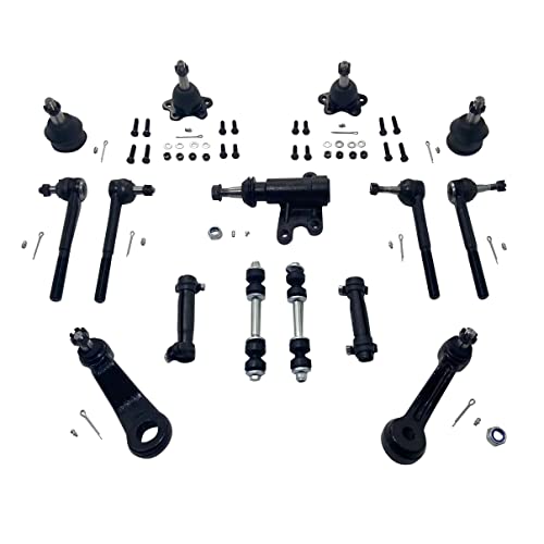 Totlle Front Ball Joint Suspension Kit Pitman Arm Idler Arm Inner Outer Tie Rod Sway Bar End Link Chassis Replacement For Chevrolet C1500 C2500 Suburban Tahoe Gmc C1500 Yukon 2Wd K6447 K5252 15Pcs #TOP4