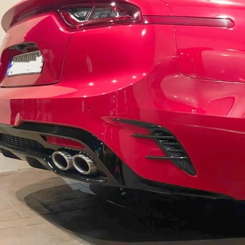 Difusor trasero para KIA Stinger 2018 con acabado premium en fibra de carbono ABS