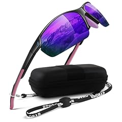 1 Black Frame Mirrored Purple Lens