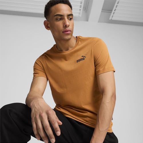 PUMA Unisex Ess Small Logo Tee (S) T-Shirts, Caramel Latte-black, XXL EU – Ansicht 2