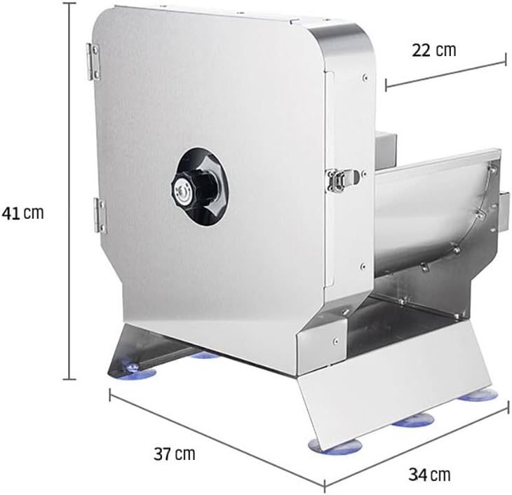 Electric Vegetable Slicer,110V Thickness Adjustable Commercial Slicer Machine Convertible to Manual Vegetable Fruit Cutter for Slicing Fruit Potato Lemon Onion Cabbage Tomato