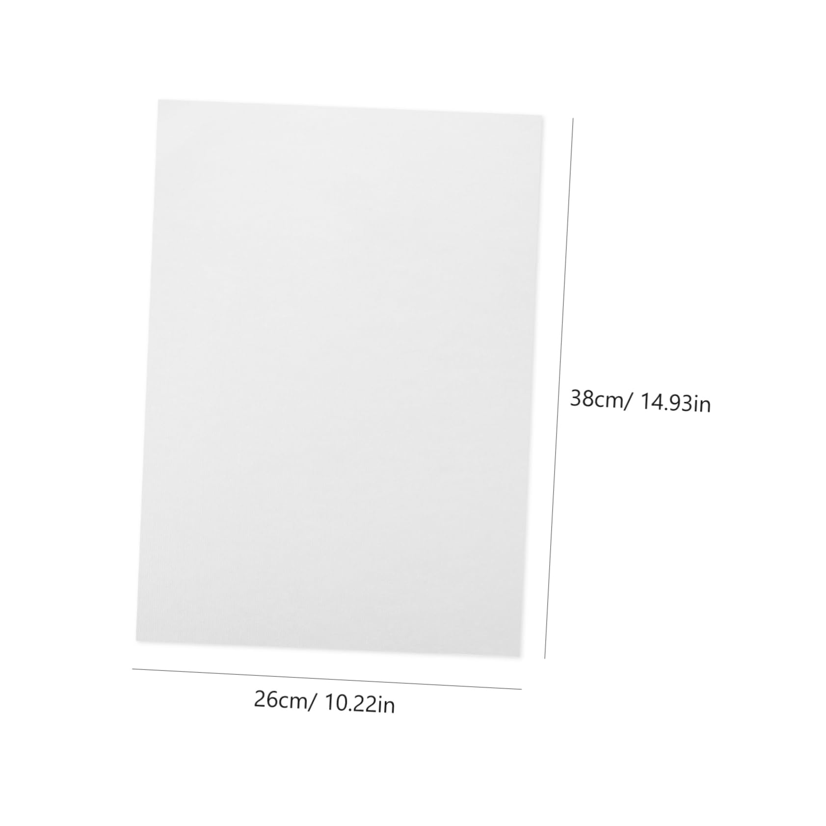 Papier Aquarelle Grain Fin 50 Feuilles 160g, Épais, Blanc, 8k