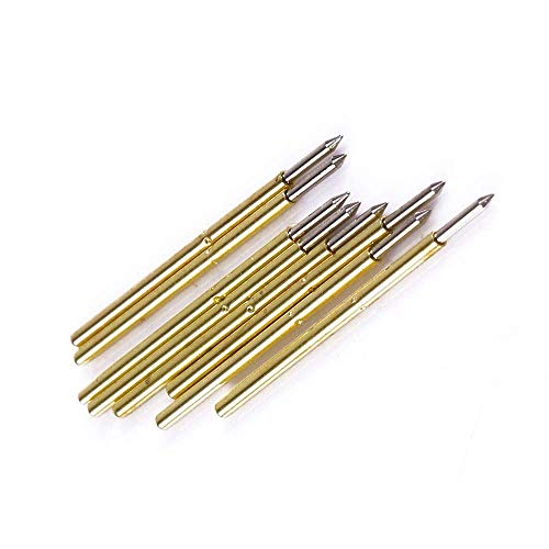 Image of MEETOOT 100pcs P50-B1 Spring Test Probe Pogo Pin Test Tools Dia 0.48mm Pointed Head 0.68mm Thimble Length 16.55mm PCB Testing Pin Spring Contact Probe
