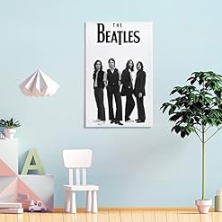Poster de groupe de rock britannique The Beatles – Décoration murale rétro – Décoration murale pour la maison et la… - Les Beatles, Paul McCartney, John Lennon, RIngo Starr, George Harrison Poster de groupe de rock britannique The Beatles - Décoration murale rétro - Décoration murale pour la maison et la… – Image 4