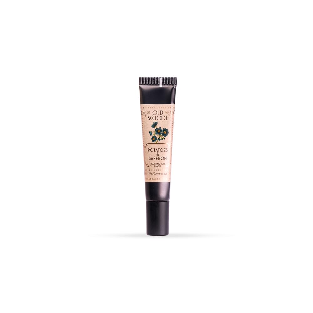 Old School Rituals Potatoes & Saffron Reviving Eye Mask | Under-Eye Cream for Dark Circles & Puffiness | Reduces Wrinkles & Fine Lines | Hydrating & Refreshing Under-Eye Cream for Dark Circles | 15g