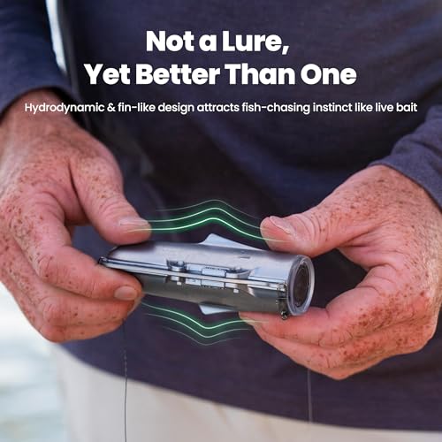 CanFish Fishing CamX Underwater Fishing Camera, HD 1080P &136°Ultra-Wide-Angle,656FT ROV Waterproof/Motion Sensing/Segmented Intelligent Recording/Wireless Charge/App Compatible with iOS and Android