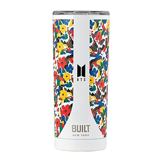 BUILT BTS Stainless Steel Leak Proof 20-Ounce Travel Mug Tumbler, Jin