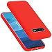 Cadorabo Funda para Samsung Galaxy S10 Plus en Liquid Rojo - Cubierta Proteccíon de Silicona TPU Delgada e Flexible con Antichoque - Gel Case Cover Carcasa Ligera
