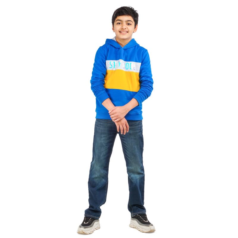 Image of Real Basics Boys Cotton Hooded Sweatshirt(Pack of 1)