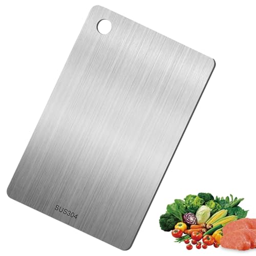 BOBOZHONG Planche à découper INOX Titane (15x25cm)