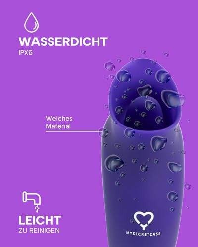 MySecretCase Klitoris Sauger für Frauen Vibratorensets Für Frauen Klitoris Zungenvibrator & Leck-Vibrator Klitoris Stimulator für Sie Kleiner mit 9 Modi USB Vibratorensets Für Paare Valentinstag